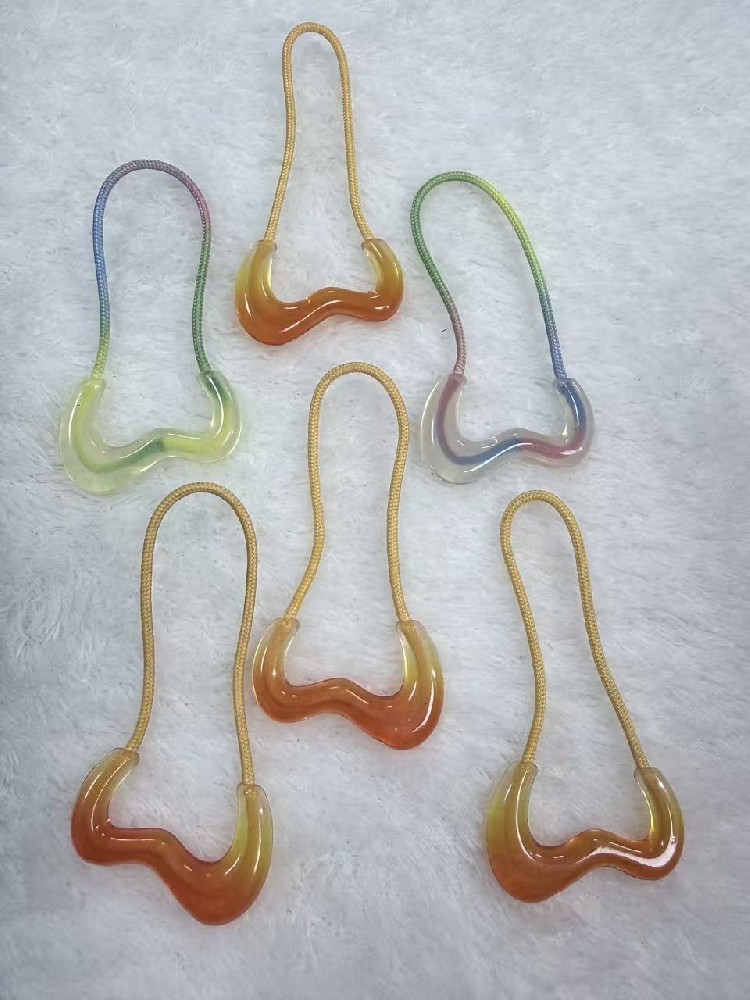 渐变色绳子注塑拉手
